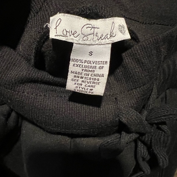 Size small Black & Grey Women’s love streak joggers - Picture 4 of 6